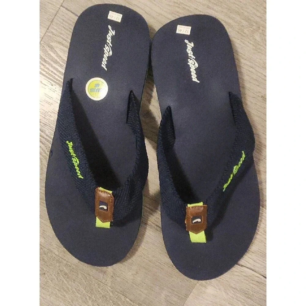 Just Speed Mens Flip‎ Flop Sandals Blue Slip On 12